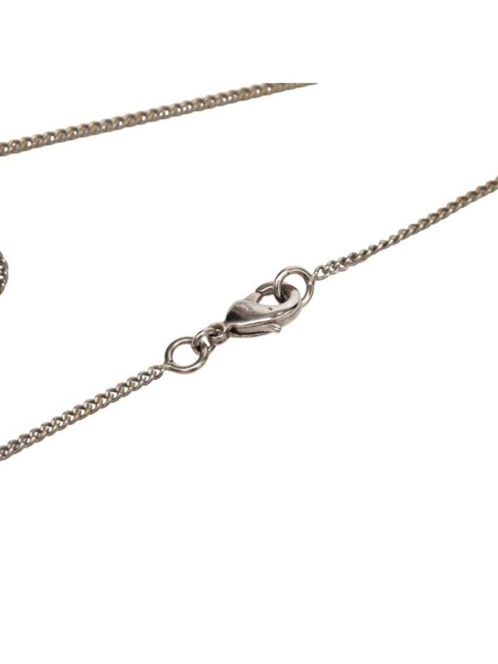 Chanel CC Logo Pendant Silver White Metal - Picture 3 of 6